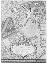 Karte von Tothill Fields, London, 1746